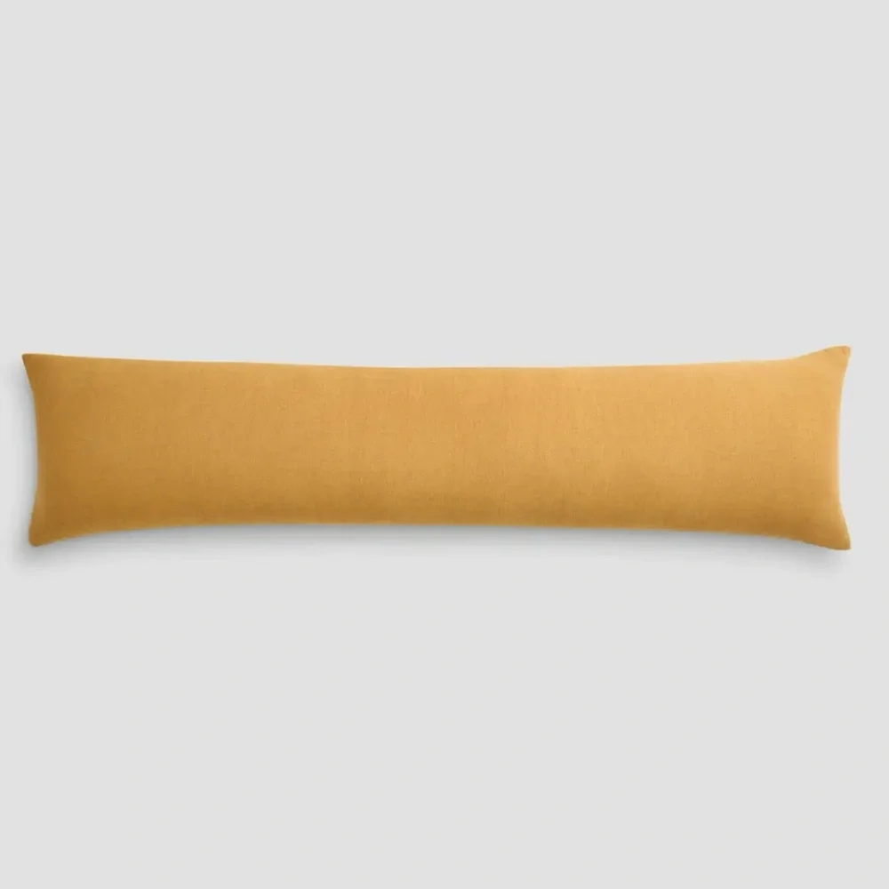 NWOT Quince European Linen Oversized Lumbar Pillow Cover in Golden Rod - Picture 5 of 5